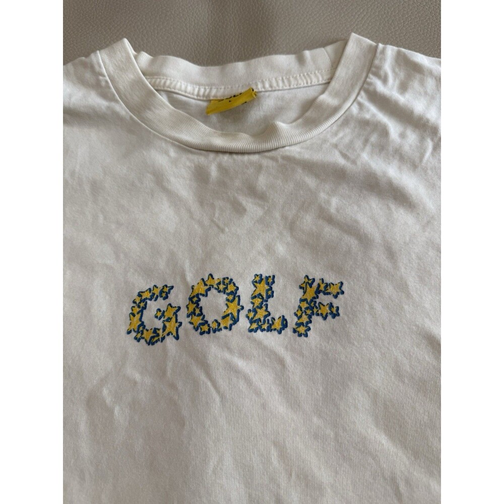 GOLF Wang Star Logo Graphic Tee Shirt Beige Size Large